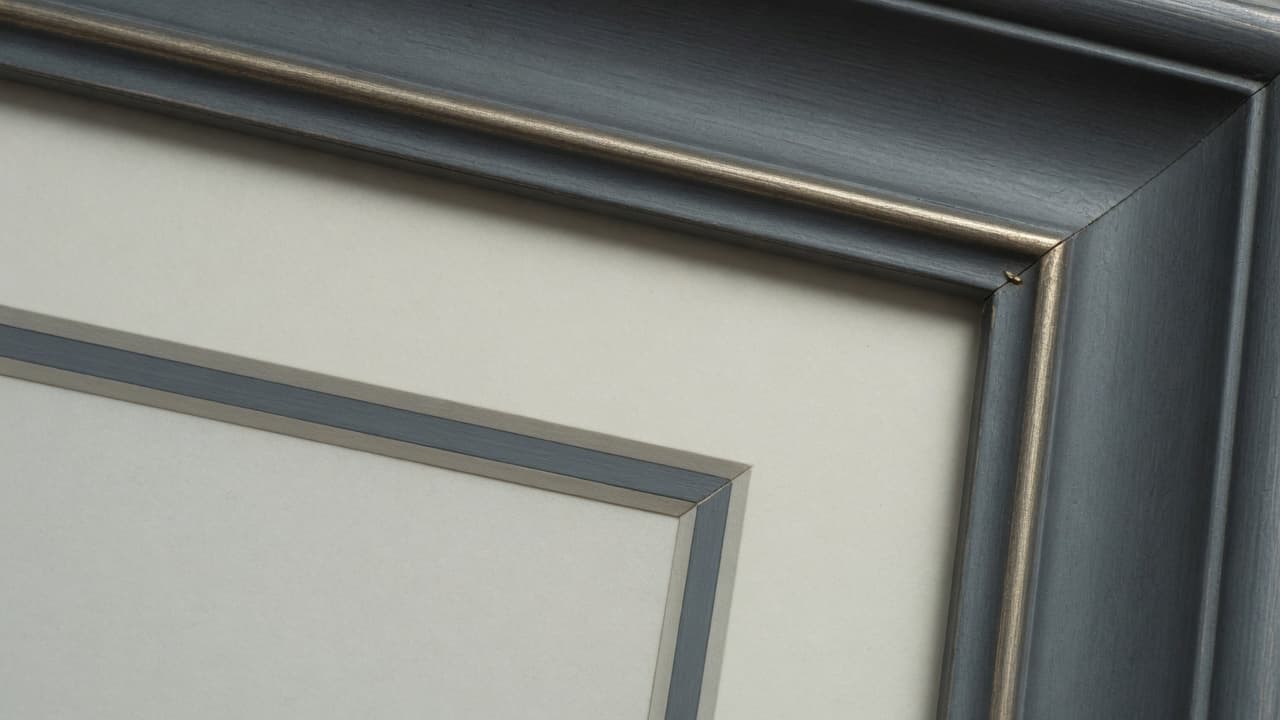 Frame and passepartout detail